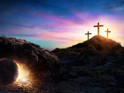 Crosses And Empty Tomb of Jesus Christ