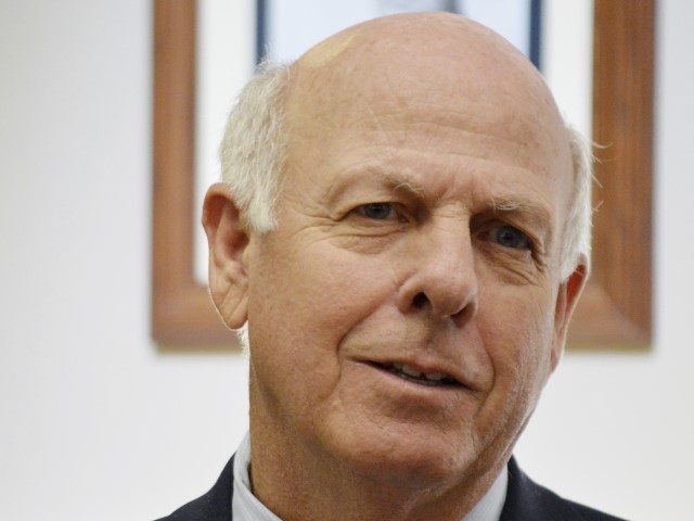 Republican Party of New Mexico chairman Steve Pearce talks to reporters on Monday, Nov. 4,