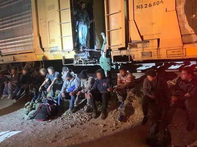 Eagle Pass Station agents find a group of migrants locked inside railcars with no means of
