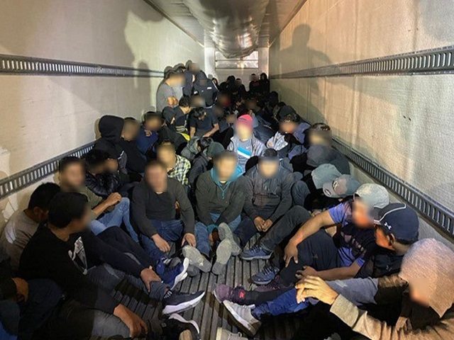 Laredo Sector Border Patrol agents apprehended nearly 500 migrants in nine tractor-trailer smuggling incidents. (U.S. Border Patrol/Laredo Sector)
