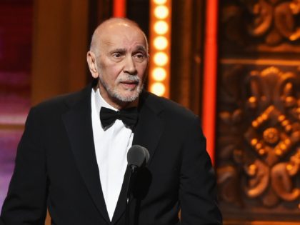 NEW YORK, NY - JUNE 12: Actor Frank Langella accepts the award for Best Performance by an Actor in a Leading Role in a Play in "The Father" during the 70th Annual Tony Awards at The Beacon Theatre on June 12, 2016 in New York City. (Photo by Theo Wargo/Getty …