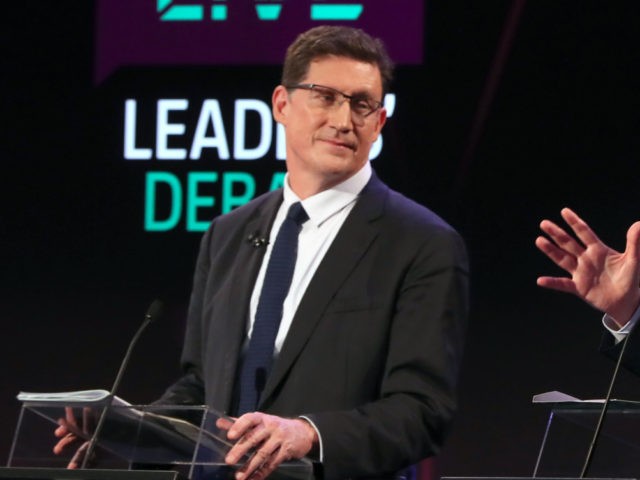 GALWAY, IRELAND - JANUARY 27: (left to right) Green Party leader Eamon Ryan, Fianna Fail l