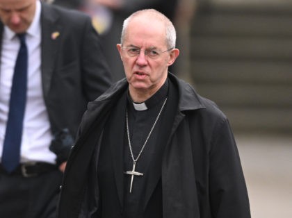 LONDON, ENGLAND - MARCH 29: The Archbishop of Canterbury Justin Welby attends the Thanksgiving service for the Duke Of Edinburgh at Westminster Abbey on March 29, 2022 in London, England. (Photo by Leon Neal/Getty Images)