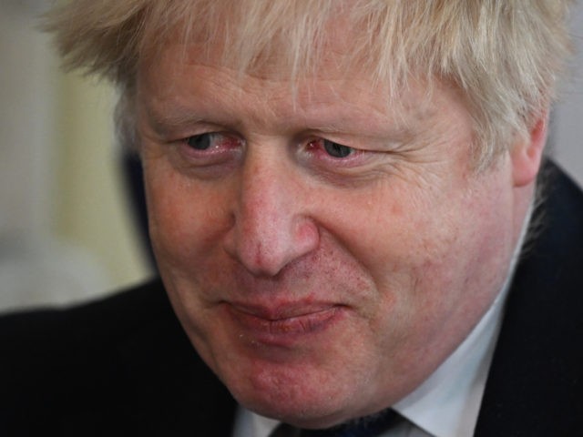 LONDON, ENGLAND - APRIL 05: UK prime minister Boris Johnson meets with Ghanaian President
