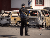 Graphic: Missile Strike Hits Railway Station as Ukrainian Civilians Flee Donetsk