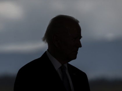 PORTLAND, OR - APRIL 21: U.S. President Joe Biden delivers remarks on infrastructure at the Portland Air National Guard Base on April 21, 2022 in Portland, Oregon. The speech marks the beginning of the president's multi-day trip to the Northwest, with stops in Portland and Seattle Washington. (Photo by Nathan …