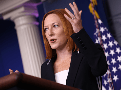 White House Press Secretary Jen Psaki talks to reporters during the daily news conference in the Brady Press Briefing Room at the White House on September 02, 2021 in Washington, DC. Psaki answered questions about the ongoing federal response to Hurricane Ida, the Supreme Court's decision on a new Texas …