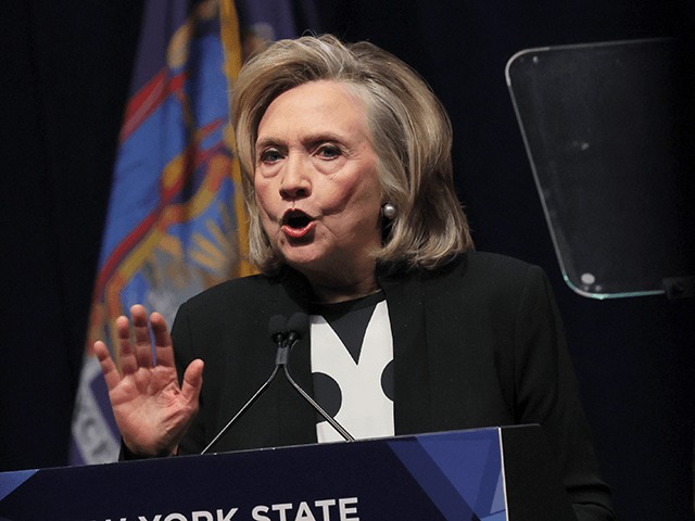 Former Secretary of State Hillary Clinton speaks during the 2022 New York State Democratic