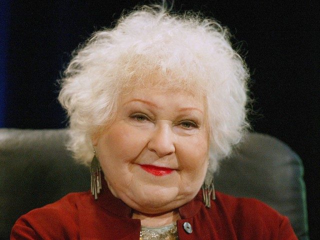 Actor Estelle Harris listens to a question during panel discussion for the Disney/ABC Cabl