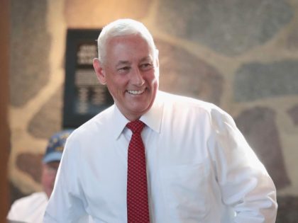 COLUMBUS, IN - MAY 08: Greg Pence, Republican candidate for the U.S. House of Representatives, arrives at a primary-night watch party on May 8, 2018 in Columbus, Indiana. Greg Pence is the older brother of Vice President Mike Pence. (Photo by Scott Olson/Getty Images)