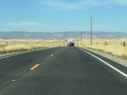 Road outside Merced California (Joel Pollak / Breitbart News)
