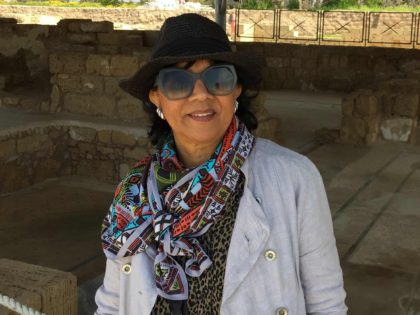 Rhoda Kadalie in Israel 2019 (Courtesy Pollak family)