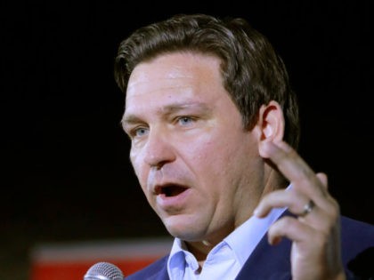 Florida Governor Ron DeSantis speaks during a campaign event for Republican Senate candidate from Nevada Adam Laxalt (not pictured) at Stoneys Rockin Country on April 27, 2022 in Las Vegas, Nevada. Laxalt, a former Nevada Attorney General, is hoping to unseat incumbent Sen. Catherine Cortez Masto (D-NV). (Photo by Ronda …