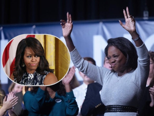 Viola Davis in Michelle Obama in The First Lady. Showtime/Mark Wilson/Getty Images