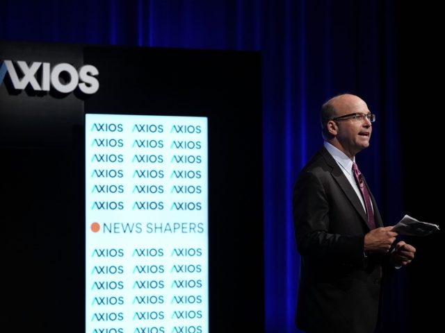 Axios Executive Editor Mike Allen speaks during an Axios360 News Shapers event August 2, 2