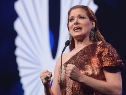 NEW YORK, NY - MAY 06: Debra Messing speaks onstage at the 28th Annual GLAAD Media Awards at The Hilton Midtown on May 6, 2017 in New York City. (Photo by Jason Kempin/Getty Images for GLAAD)