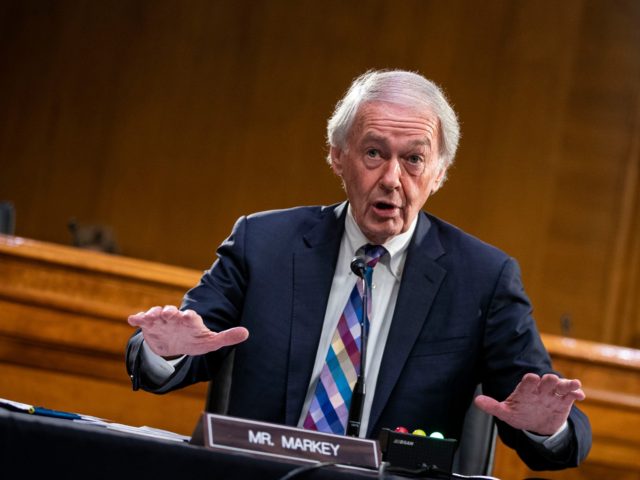 WASHINGTON, DC - APRIL 26: Sen. Ed Markey (D-MA) speaks during a Senate Foreign Relations Committee hearing on April 26, 2022 in Washington, DC. U.S. Secretary of State Antony Blinken and Defense Secretary Lloyd Austin on Monday committed a total of $713 million in foreign military financing for Ukraine and …