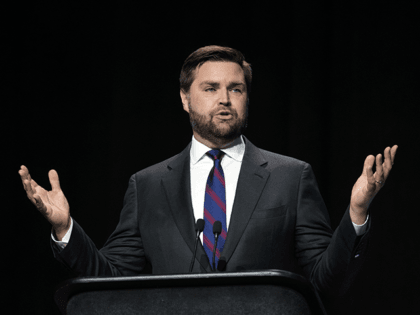 U.S. Senate Republican candidate J.D. Vance answers a question during Ohio's U.S. Senate Republican Primary debate, Monday, March 28, 2022, at Central State University in Wilberforce, Ohio. (Joshua A. Bickel/The Columbus Dispatch via AP, Pool)