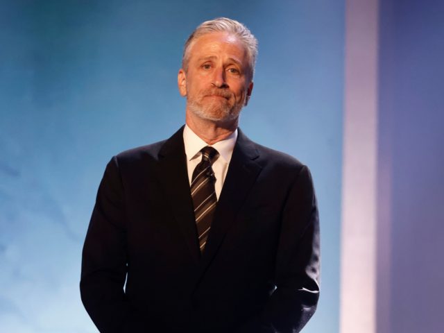 WASHINGTON, DC - APRIL 24: Jon Stewart speaks onstage at the 23rd Annual Mark Twain Prize