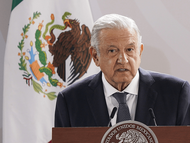 Mexican President Andres Manuel Lopez Obrador speaks during a ceremony to commemorate in Mexico City's main square the Zocalo, Aug. 13, 2021. Lopez Obrador failed to find enough votes late Sunday, April 17, 2022, to pass a constitutional reform limiting private and foreign firms in the electrical power industry. (AP …
