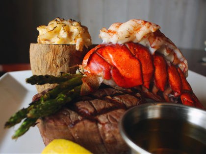 surf and turf steak and lobster dinner