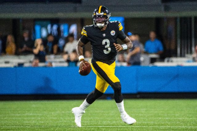 NFL quarterback Dwayne Haskins, seen here in 2021, has died at the age of 24 after reporte