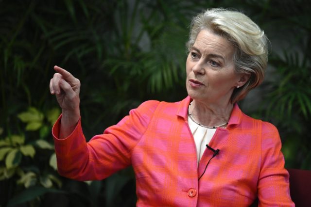 Von der Leyen's itinerary began with visits to local climate change initiatives, where she