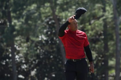 Tiger Woods played a practice round Thursday at Southern Hills, which will host the PGA Championship in three weeks