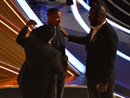 US actor Denzel Washington (L), US actor Will Smith (C) and US actor-producer Tyler Perry