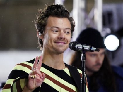 Harry Styles performs on NBC's "Today" show at Rockefeller Plaza on Thursday, May 19, 2022, in New York. (Photo by Charles Sykes/Invision/AP)