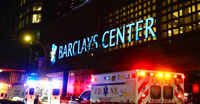 VIDEO: Struggle erupts at Barclays Center in New York after allegations of active hitman