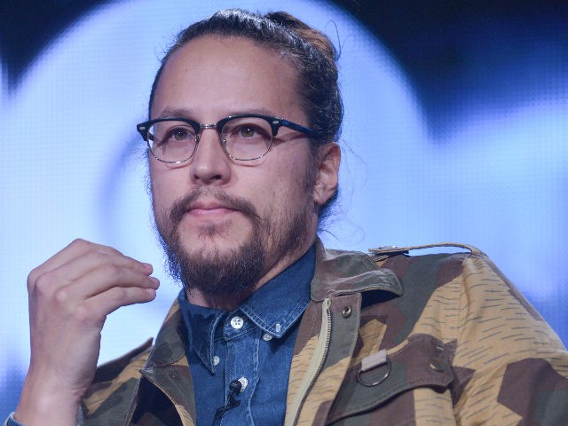 Cary Fukunaga on stage during the True Detective panel discussion at the HBO portion of th