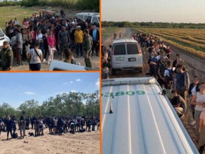 Large Migrant Groups apprehended by U.S. Border Patrol/Del Rio.Sector