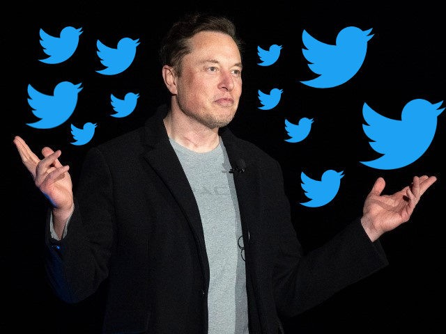 Elon Musk gestures as he speaks during a SpaceX press conference on February 10, 2022, in