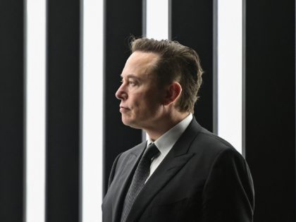 Tesla CEO Elon Musk is pictured as he attends the start of the production at Tesla's "Gigafactory" on March 22, 2022 in Gruenheide, southeast of Berlin. - US electric car pioneer Tesla received the go-ahead for its "gigafactory" in Germany on March 4, 2022, paving the way for production to …
