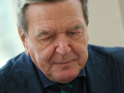 BERLIN, GERMANY - FEBRUARY 20: Former German Chancellor Gerhard Schroeder speaks to foreign journalists at the Steigenberger Hotel on February 20, 2020 in Berlin, Germany. Schroeder, a Social Democrat (SPD), served as German chancellor from 1998 to 2005. Since leaving politics Schroeder, has come under criticism for working for Russian …