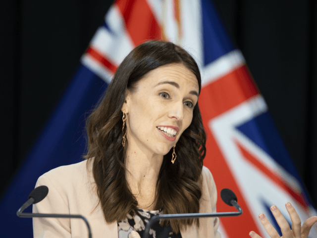 WELLINGTON, NEW ZEALAND - MAY 25: Prime Minister Jacinda Ardern speaks at a press conference on May 25, 2020 in Wellington, New Zealand. Cabinet will meet today to begin discussions on easing level 2 restrictions to include increasing the maximum number of people that can gather. New Zealand continues to …