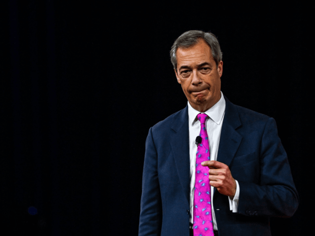 British politician Nigel Farage speaks at the Conservative Political Action Conference 202