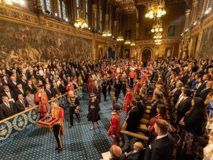 LONDON, ENGLAND - MAY 10: Prince Charles, Prince of Wales processes along the Royal galler