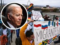 Photos: Migrants Protest in Mexico, Begging Biden to End Title 42
