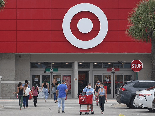 A Target store is seen on August 19, 2020 in Miami, Florida.  The company announced record sales growth online and in established stores over the past three months, sending Target shares up more than 12%.  (Photo by Joe Raedle/Getty Images)