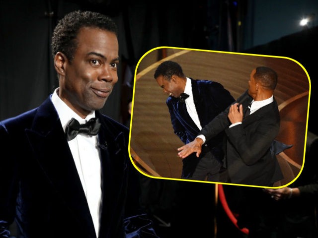 In this handout photo provided by A.M.P.A.S., Chris Rock is seen backstage during the 94th Annual Academy Awards at Dolby Theatre on March 27, 2022 in Hollywood, California. (Photo by Al Seib /A.M.P.A.S. via Getty Images)