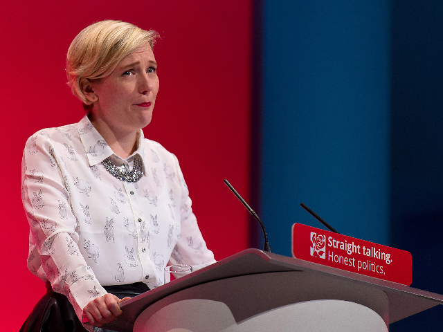 BRIGHTON, ENGLAND - SEPTEMBER 29: MP for Walthamstow Stella Creasy speaks to delegates during a session entitled "Living Standards and Sustainability" during the third day of the Labour Party Autumn Conference on September 29, 2015 in Brighton, England. The four day annual Labour Party Conference takes place in Brighton and …
