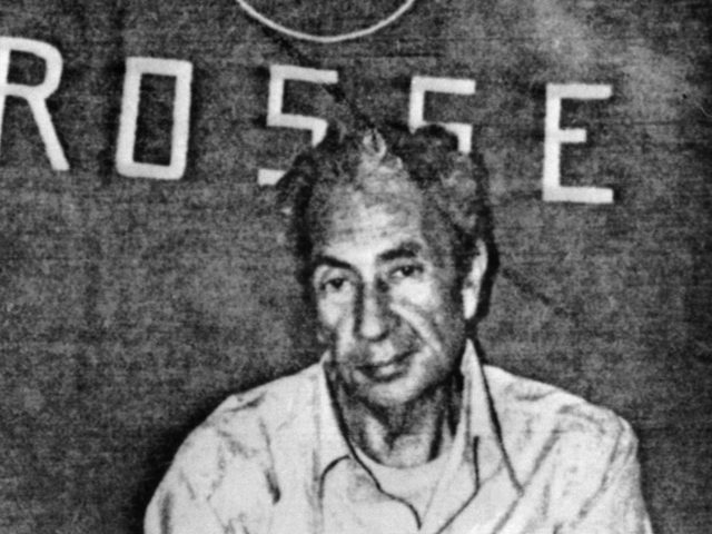 Picture dated 20 April 1978 of former Italian Prime Minister Aldo Moro, after he was kidna