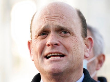 FILE - In this Monday, Dec. 21, 2020, file photo, U.S. Rep. Tom Reed, R-N.Y., speaks to the media on Capitol Hill in Washington. Reed, a Republican from western New York who was accused in March 2021 of rubbing a female lobbyist’s back and unhooking her bra without her consent …