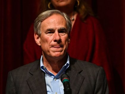 Texas Governor Greg Abbott speaks during a press conference in Uvalde, Texas on May 27, 2022. - A top Texas security official said Friday that police were wrong to delay storming the classroom where a teen gunman was holed up with dead and wounded children -- fueling fears that police …