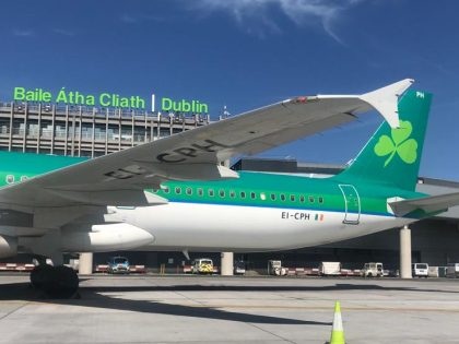 Aer Lingus Airbus A321 in Front of Dublin Airport