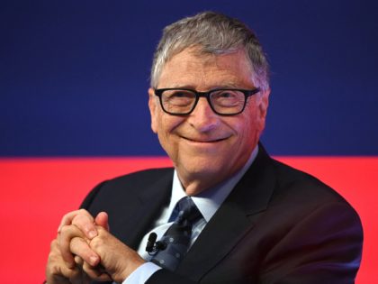 Microsoft founder-turned-philanthropist Bill Gates smiles during the Global Investment Sum