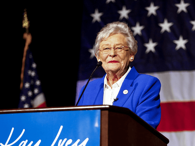 Alabama Gov. Kay Ivey speaks to supporters at her watch party after winning the Republican nomination for governor of Alabama at the Renaissance Hotel in Montgomery, Ala., on June 5, 2018. Ivey, who is seeking her second full term in office in next year’s 2022 Republican primary, is being challenged by Lynda Blanchard, who was Trump’s ambassador to Slovenia, and toll road developer Tim James, the son of former Alabama Gov. Fob James. (AP Photo/Butch Dill, File)