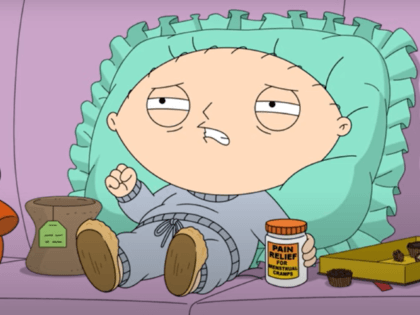 The character "Stewie Griffin" from the series Family Guy.